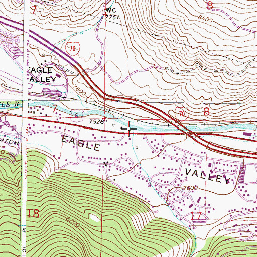 Topographic Map of Stone Creek, CO
