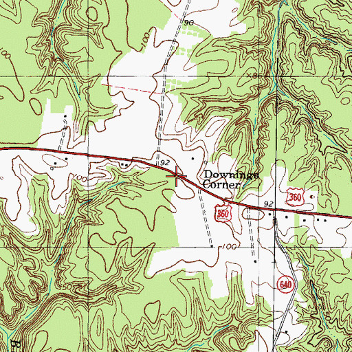 Topographic Map of Oakland School (historical), VA
