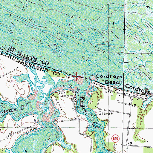 Topographic Map of Roger Point, VA