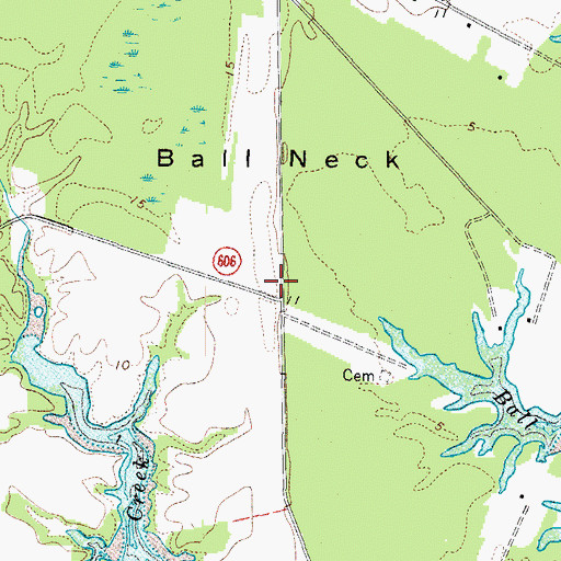 Topographic Map of Shiloh School (historical), VA