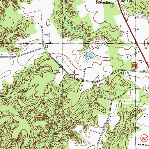 Topographic Map of Stubbins School (historical), VA