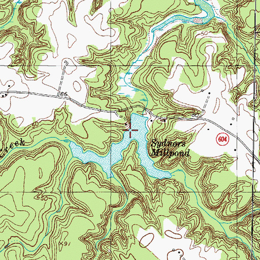 Topographic Map of Sydnors Mill (historical), VA
