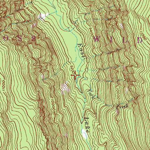 Topographic Map of York Creek, CO