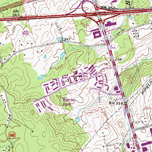 Topographic Map of Coverstone, VA