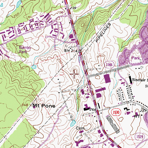 Topographic Map of Festival at Bull Run Shopping Center, VA