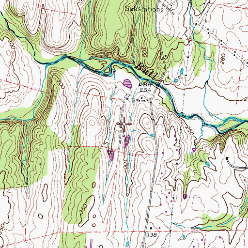 Topographic Map of Forest Hills Estates, VA