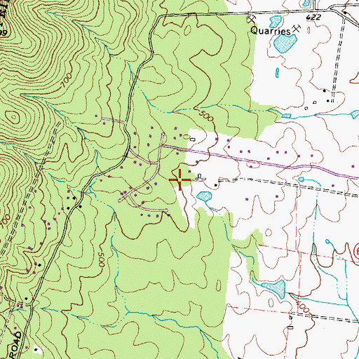 Topographic Map of Forest Lake Estates, VA
