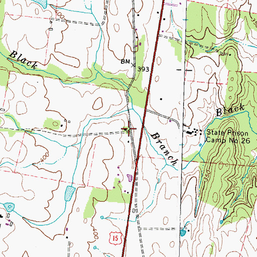 Topographic Map of Grace Church (historical), VA