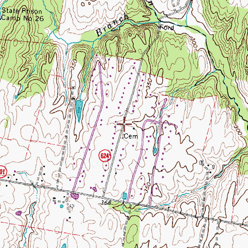 Topographic Map of Hickory Grove Acres, VA