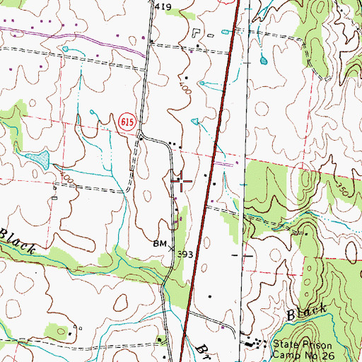 Topographic Map of Hickory Grove Church (historical), VA