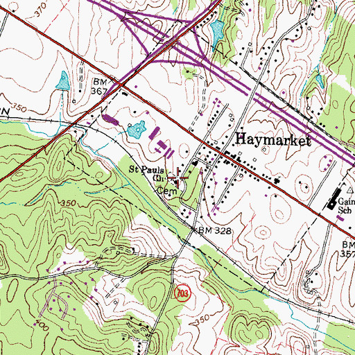 Topographic Map of Hygeia Academy (historical), VA