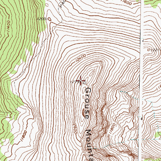 Topographic Map of Grouse Mountain, CO