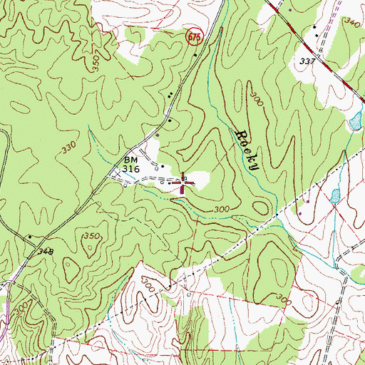 Topographic Map of Northern Virginia Baptist Center, VA