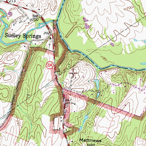 Topographic Map of Sunrise Hill Farm, VA