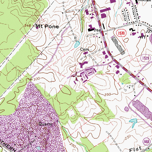 Topographic Map of Tara Wood, VA