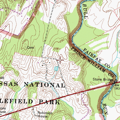 Topographic Map of Van Pelt House (historical), VA