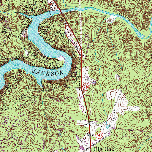 Topographic Map of Camelot, VA