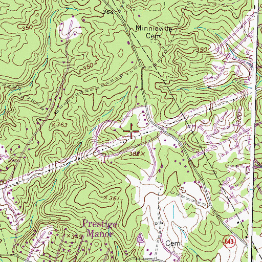 Topographic Map of Devonshire, VA