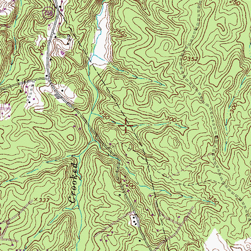 Topographic Map of Hunters Grove Estates, VA