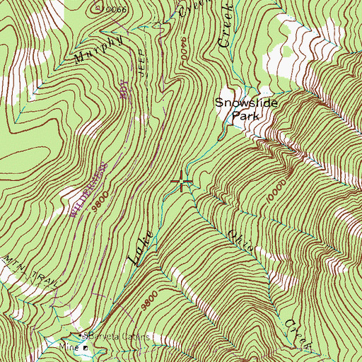 Topographic Map of Ohio Creek, CO