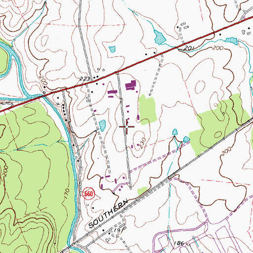 Topographic Map of Manassas West Industrial Park, VA