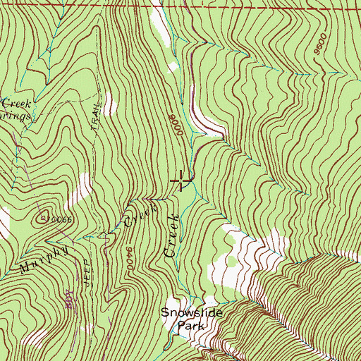 Topographic Map of Murphy Creek, CO