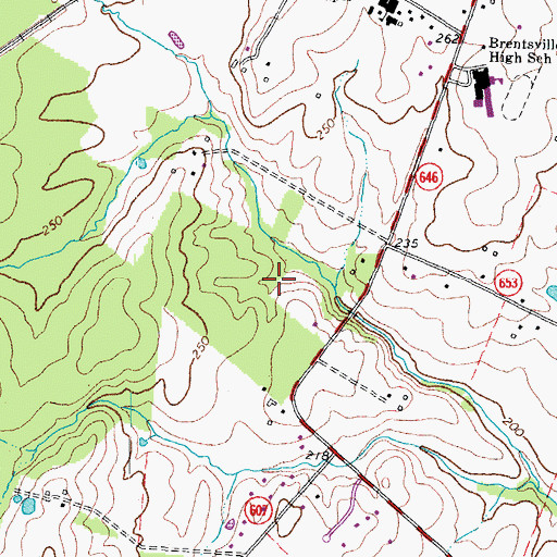 Topographic Map of Nokesville Community Park, VA