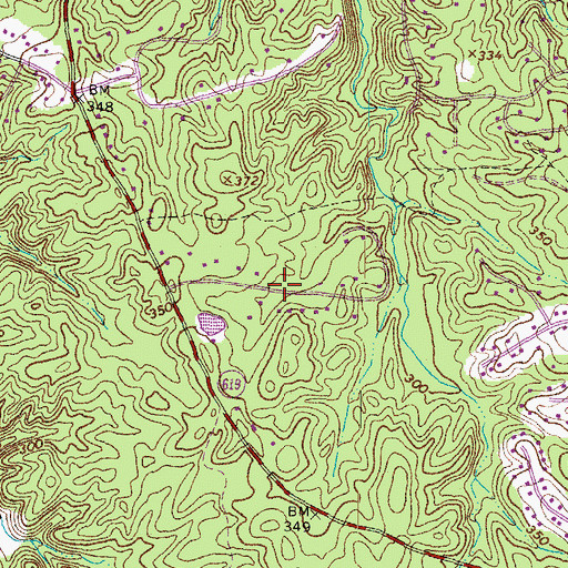 Topographic Map of Oaks of Shenandoah, VA