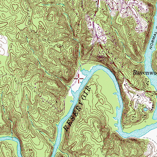 Topographic Map of Occoquan River Hills, VA