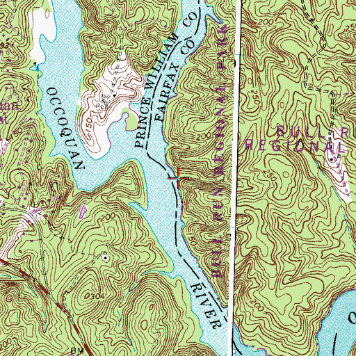 Topographic Map of Shallow Ford (historical), VA