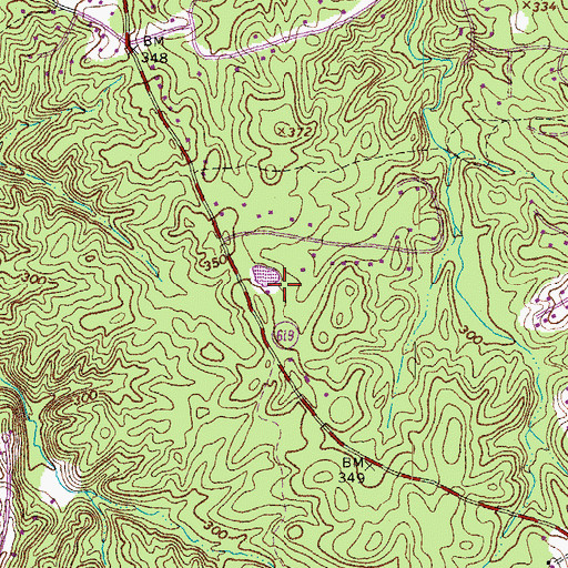Topographic Map of Shenandoah Park, VA