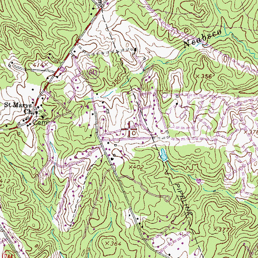 Topographic Map of Terrapin Forest, VA