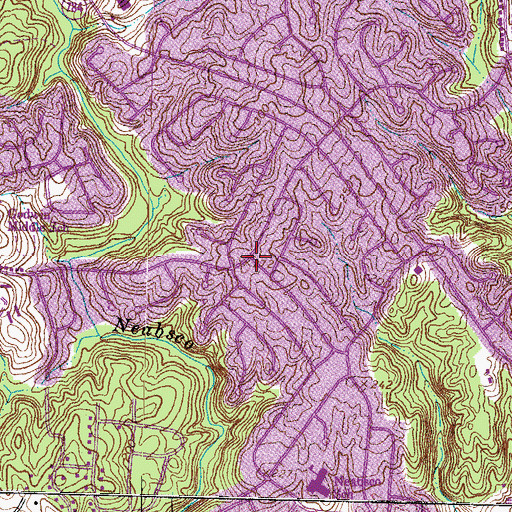 Topographic Map of Darbydale, VA