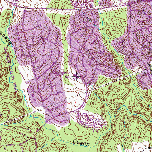 Topographic Map of Enterprise Elementary School, VA