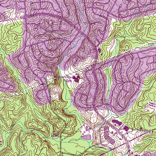 Topographic Map of Minnieville Elementary School, VA