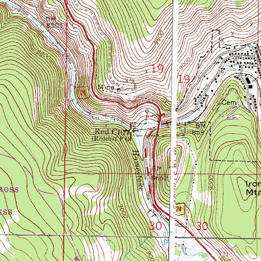 Topographic Map of Homestake Creek, CO