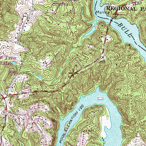 Topographic Map of Morningside, VA