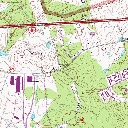 Topographic Map of Mount Pone, VA