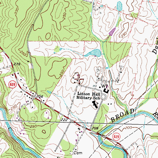 Topographic Map of Saint Josephs Monastery (historical), VA