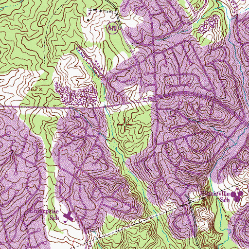 Topographic Map of Stuart M Beville Middle School, VA