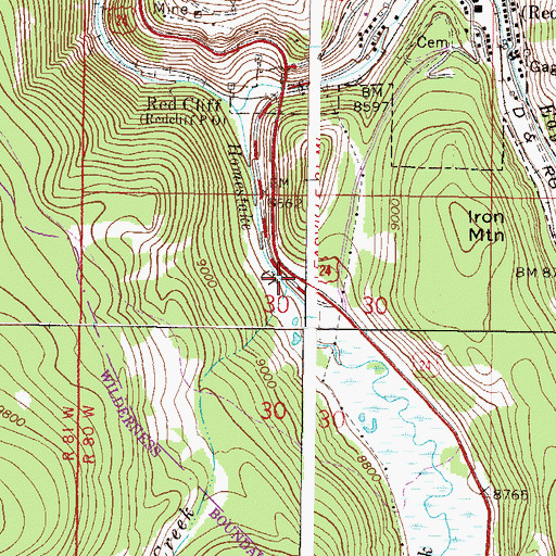 Topographic Map of Girard Creek, CO