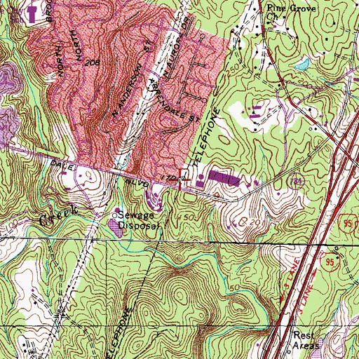 Topographic Map of The Church of Jesus Christ of Latter Day Saints, VA