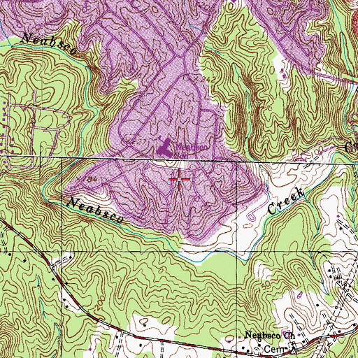 Topographic Map of Cloverdale, VA