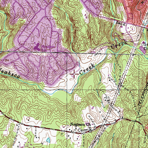 Topographic Map of Cloverdale Park, VA