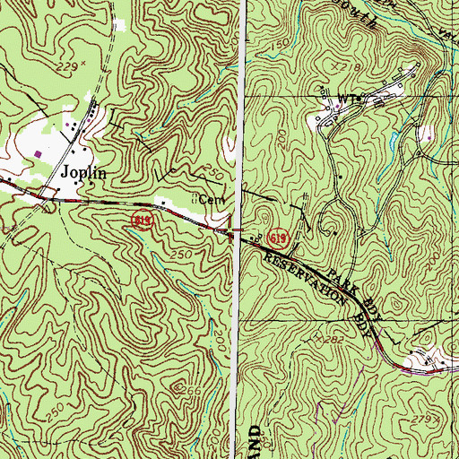 Topographic Map of Forest Hill School (historical), VA