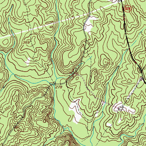 Topographic Map of Hayfield School (historical), VA