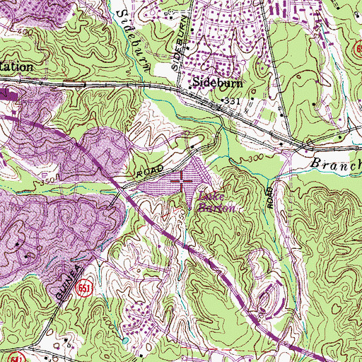 Topographic Map of Lake Barton, VA