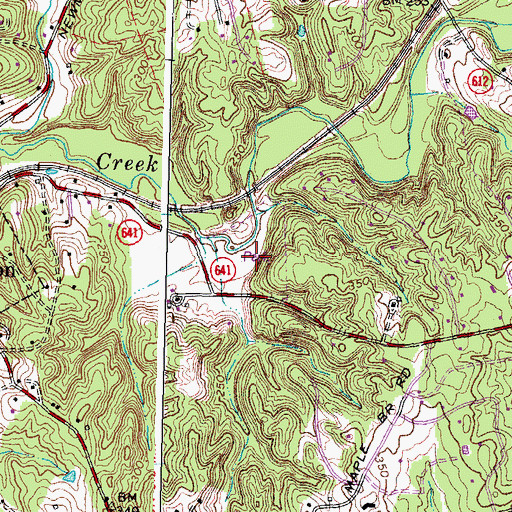 Topographic Map of Chapel Road Park, VA