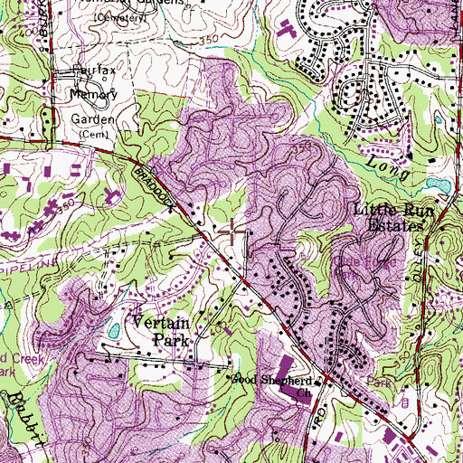 Topographic Map of George Mason Park, VA