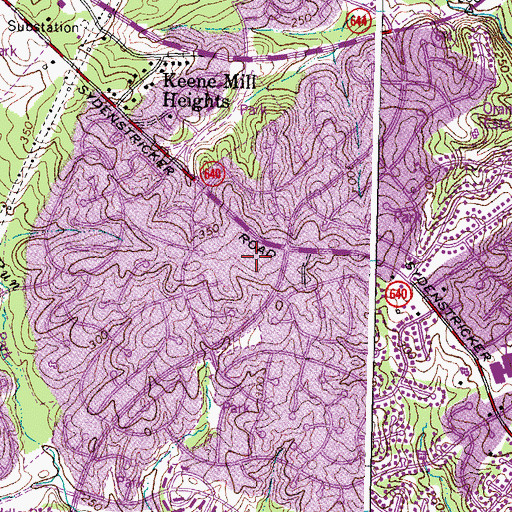 Topographic Map of Orange Hunt Elementary School, VA
